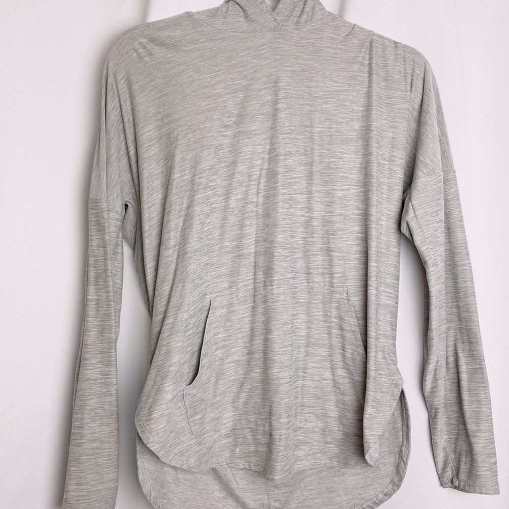 Long sleeve workout hoodie top